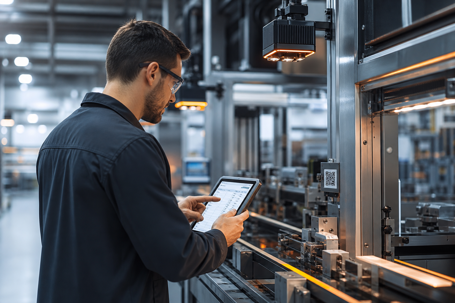 Digital shop floor checklist in an industrial plant